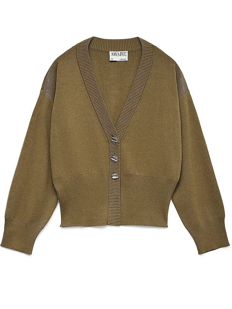 VERO MODA | Nom du produit: Cardigan AWTHILDE
Marque: VERO MODA
Couleur: olive
Catégories: Mode,Femme

Longueur des manches: Manches longues
Encolure: Col en V
Matière: Tricot,Viscose
Motif: Uni
Coupe (vêtements d'extérieur): Regular
Style: Casual | Olive
