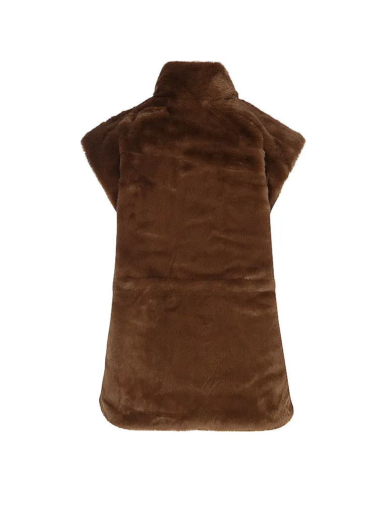 VERO MODA | Nom du produit: Gilet en fausse fourrure VMSONJAPOPPY | Marron