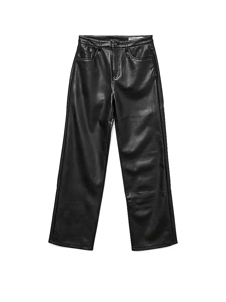 VERO MODA | Pantalon aspect cuir VMTESSA | Noir