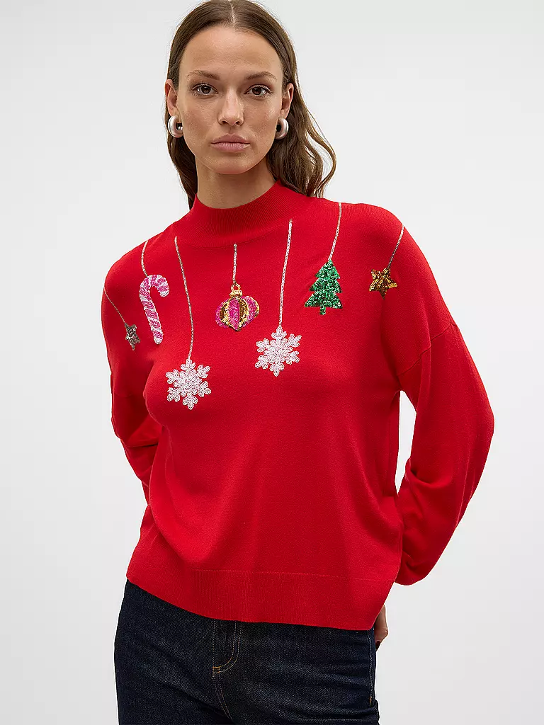 VERO MODA | Pullover VMNEWQUEENGUARD | Rouge