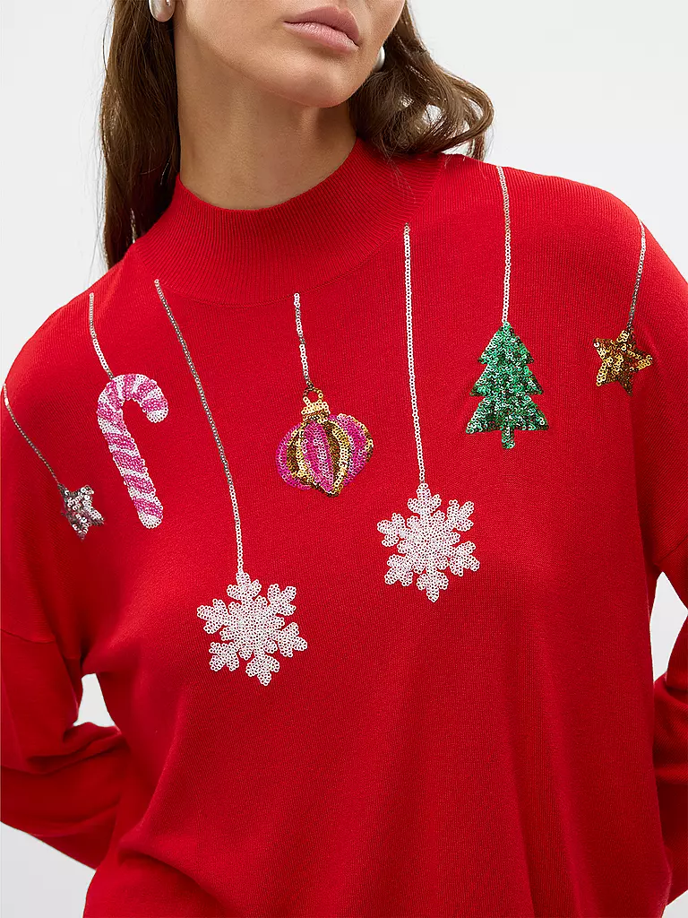 VERO MODA | Pullover VMNEWQUEENGUARD | Rouge