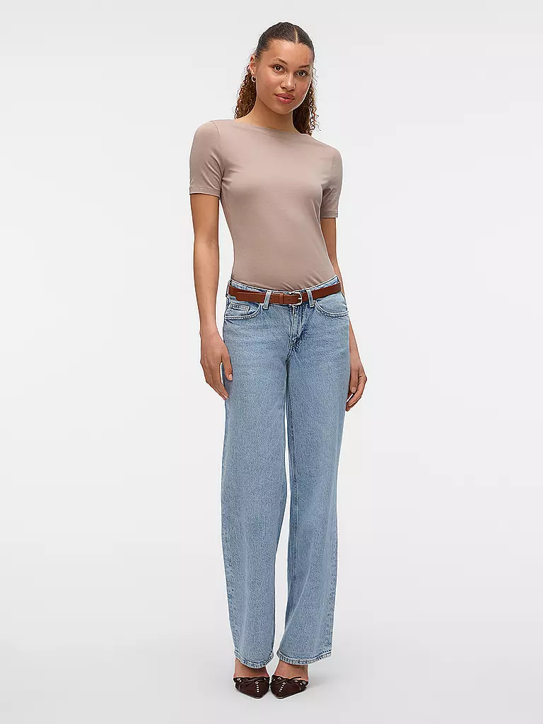 VERO MODA | T-Shirt VMPANDA | hellbraun