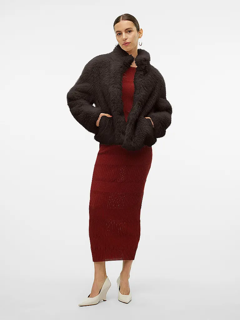 VERO MODA | Veste aspect fourrure VMMONROE | Marron