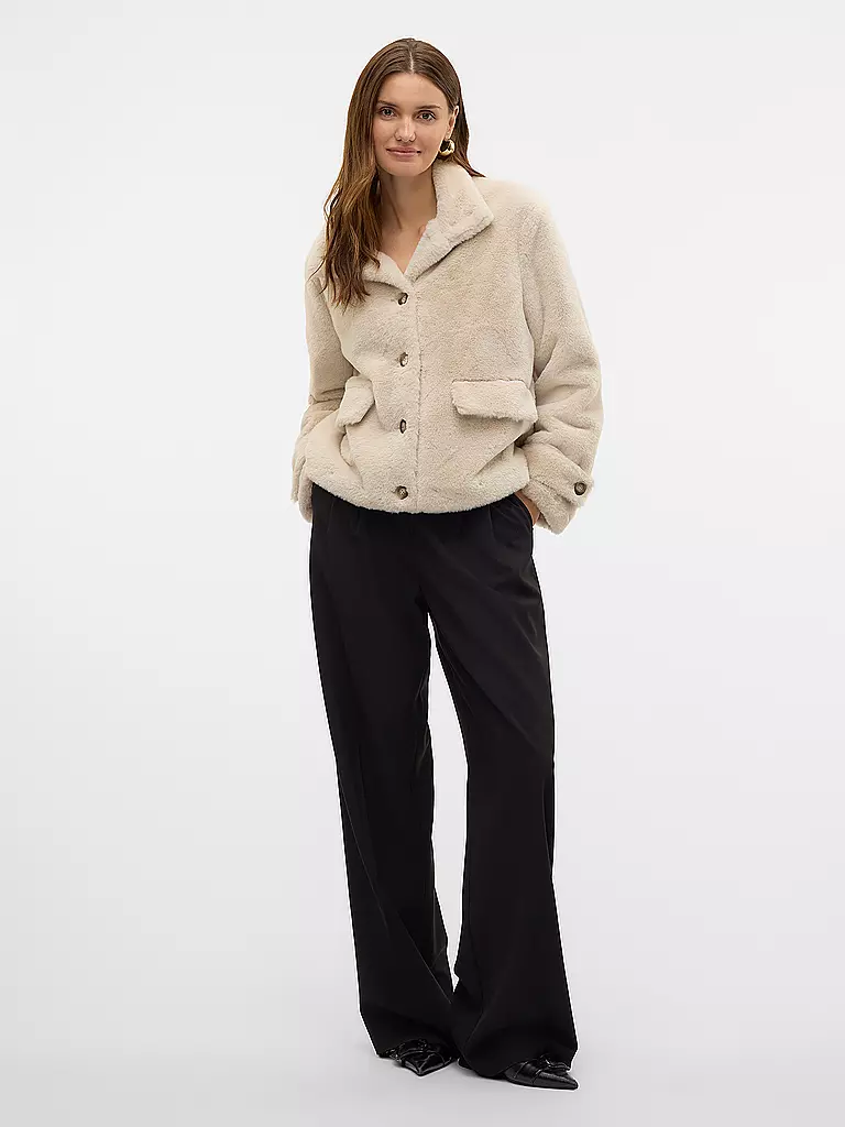 VERO MODA | Veste aspect fourrure VMSONJAEVA | Beige