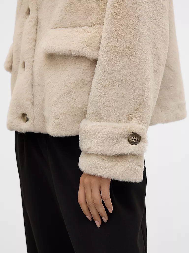 VERO MODA | Veste aspect fourrure VMSONJAEVA | Beige