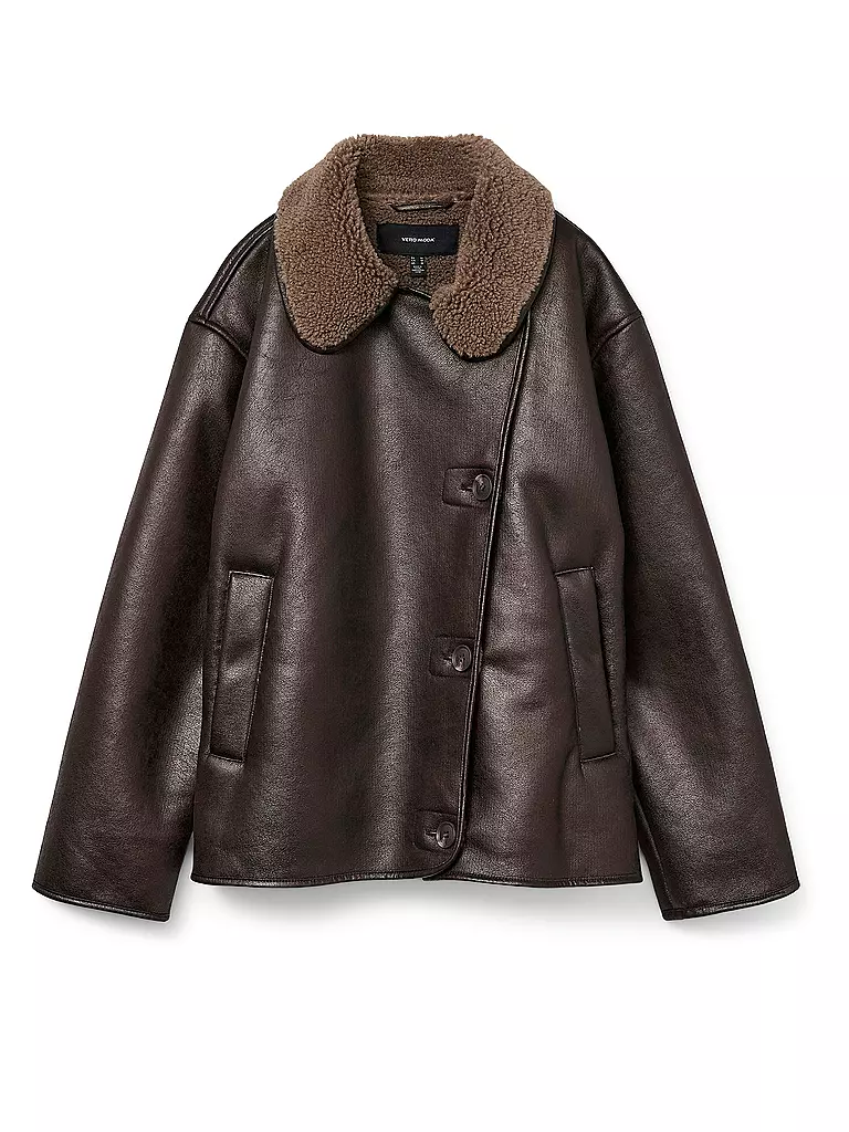 VERO MODA | Veste aspect peau de mouton VMMIRANDA | braun