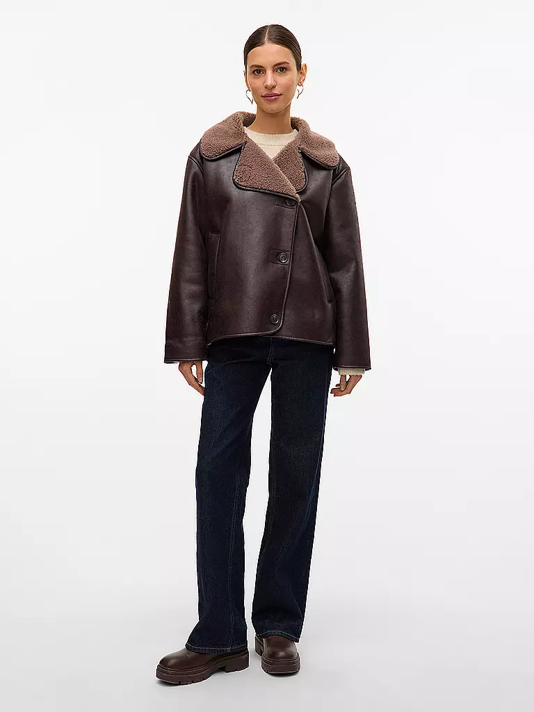 VERO MODA | Veste aspect peau de mouton VMMIRANDA | braun