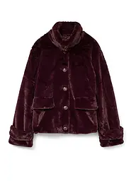 VERO MODA | Veste aspect fourrure VMSONJAEVA | Rouge foncé