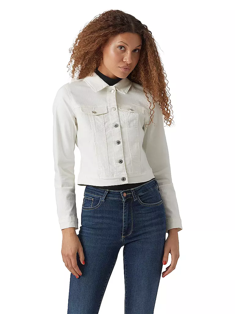VERO MODA | Veste en jean slim VMLUNA | Blanc