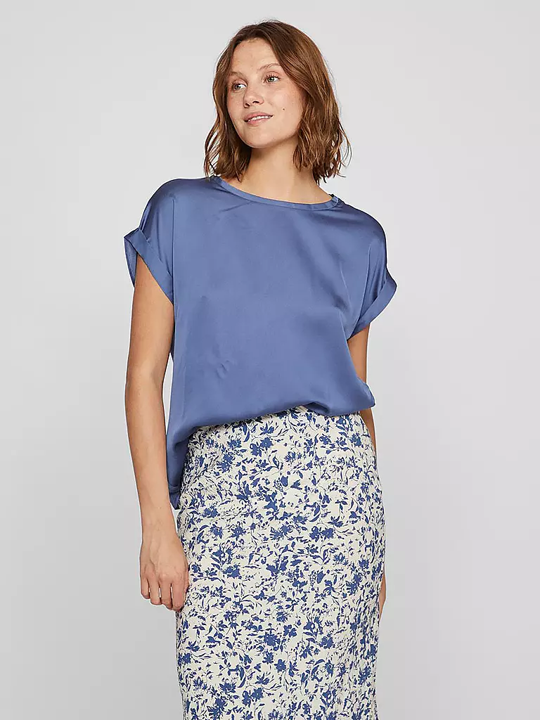 VILA | T-shirt blouse VIELLETTE | Bleu