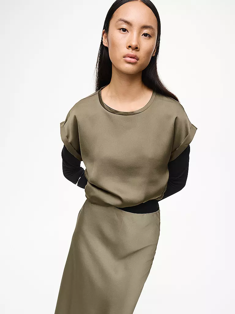 VILA | T-shirt blouse VIELLETTE | Olive