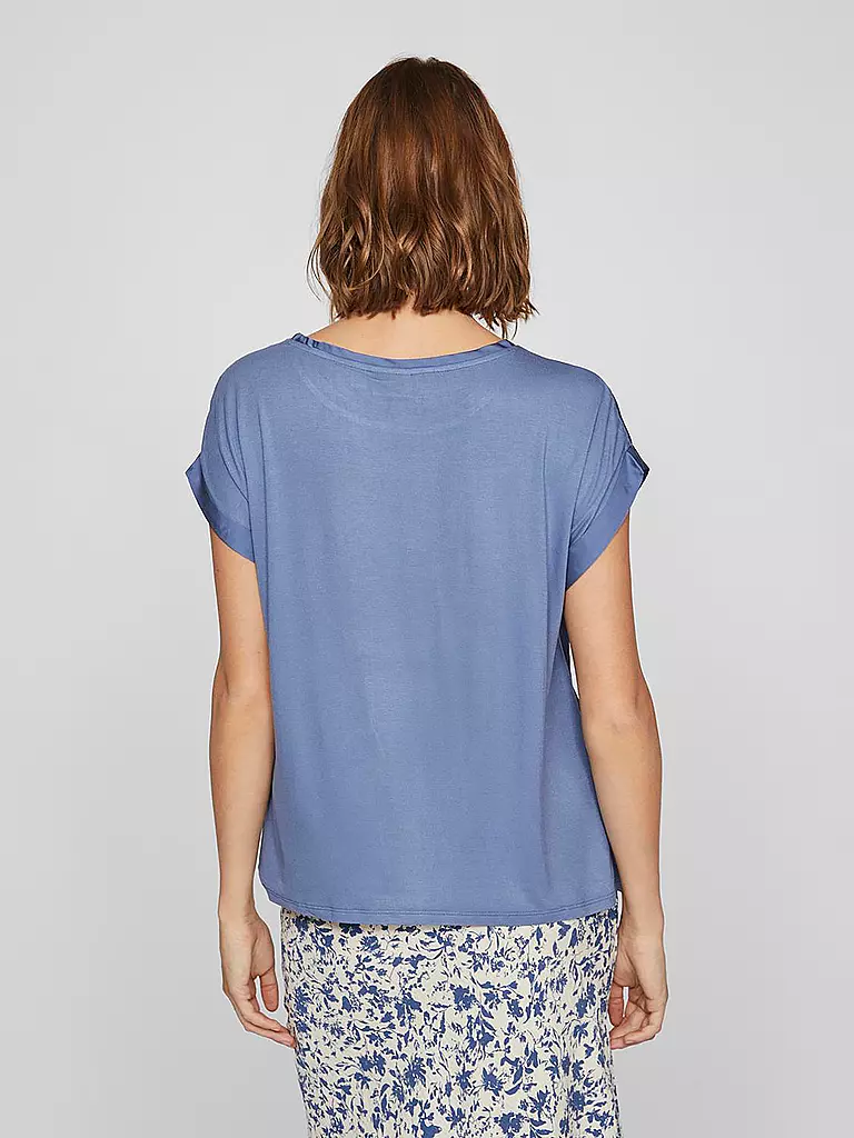 VILA | T-shirt blouse VIELLETTE | Bleu