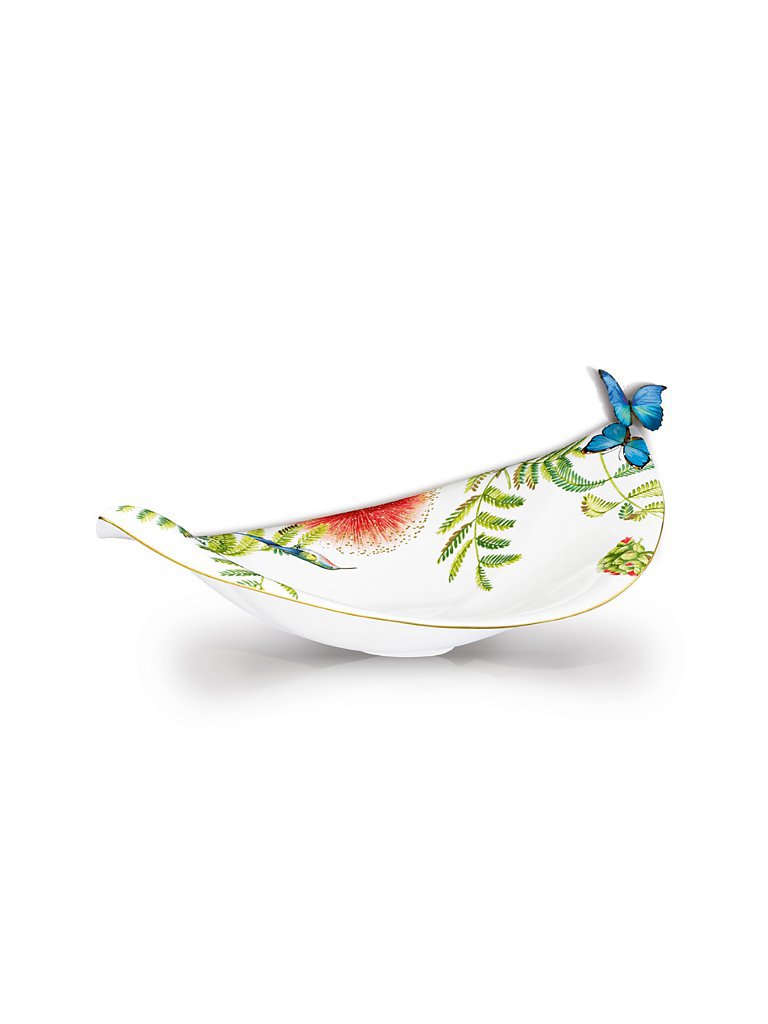 Coupe en forme de feuille Amazonia 47x38cm multicolore