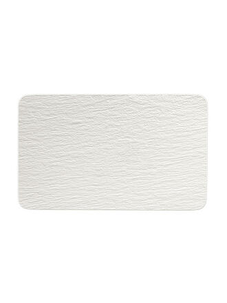 VILLEROY & BOCH | Assiette rectangulaire Manufacture Rock Blanc 28x17cm