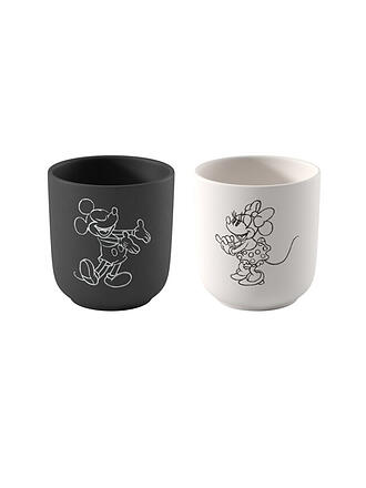 VILLEROY & BOCH | Ensemble de 2 tasses à café MANUFACTURE-MICKEY MOUSE Noir/Blanc