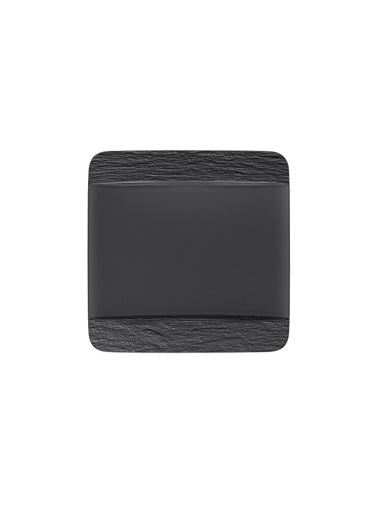 Assiette carrée Manufacture Rock 28x28cm noir
