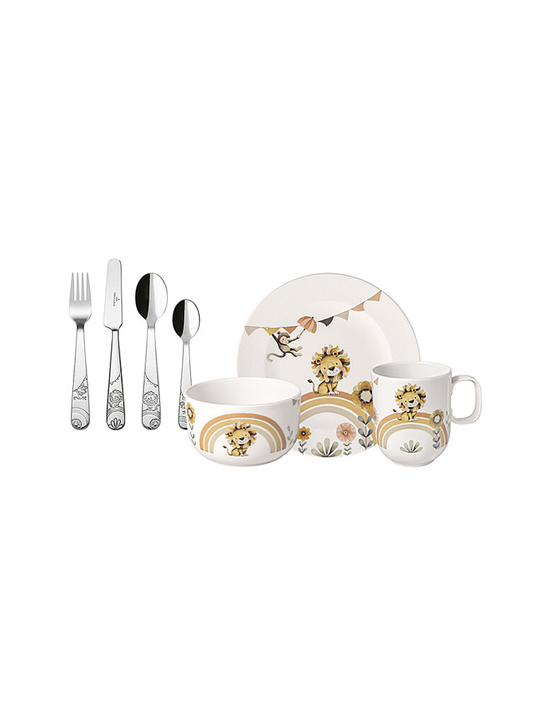 VILLEROY & BOCH Set de vaisselle pour enfants 7 pièces Roar Like A Lion beige