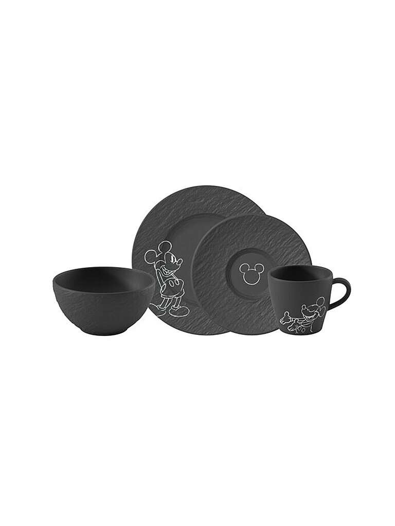 Set de petit-déjeuner 4 pièces MANUFACTURE - MICKEY MOUSE Noir noir