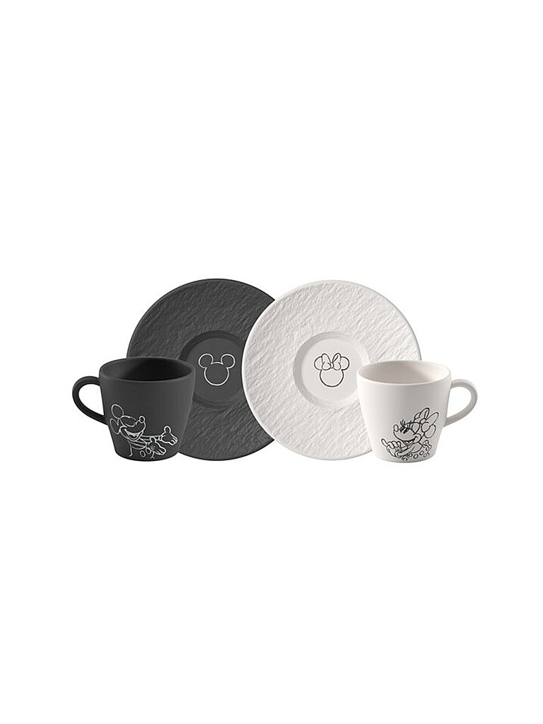 VILLEROY & BOCH Tasse à café avec soucoupe set de 4 pièces MANUFACTURE MICKEY MOUSE