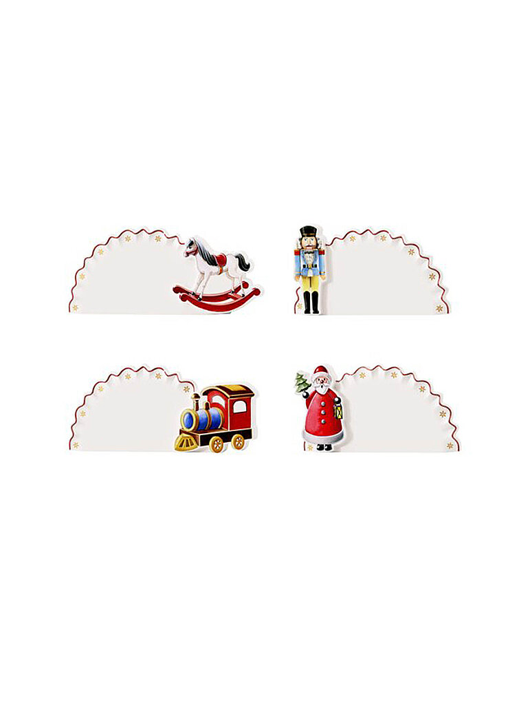 VILLEROY & BOCH Marque-places 11x4x4,5cm 4 pièces TOYS DELIGHT blanc