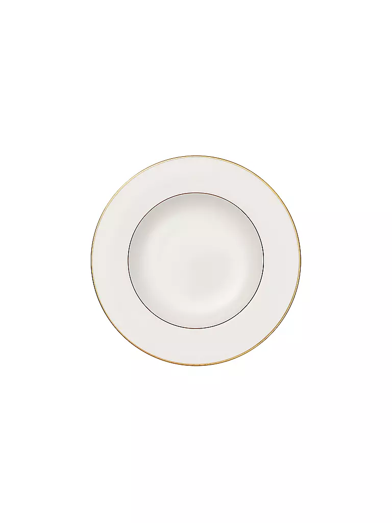 VILLEROY & BOCH SIGNATURE | Assiette à soupe "Anmut Gold" 24 cm | weiss