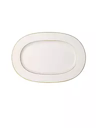 VILLEROY & BOCH SIGNATURE | Plat ovale "Anmut Gold" 41cm | Blanc