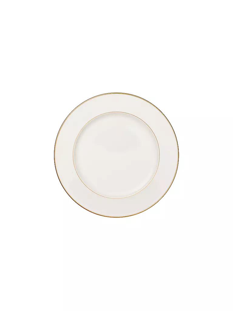 VILLEROY & BOCH SIGNATURE | Plat rond plat "Anmut Gold" 32cm | weiss