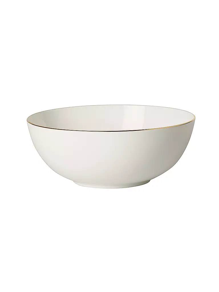 VILLEROY & BOCH SIGNATURE | Saladier rond "Anmut Gold" 23cm | Blanc