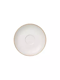 VILLEROY & BOCH SIGNATURE | Soucoupe à café "Anmut Gold" 15cm | Blanc