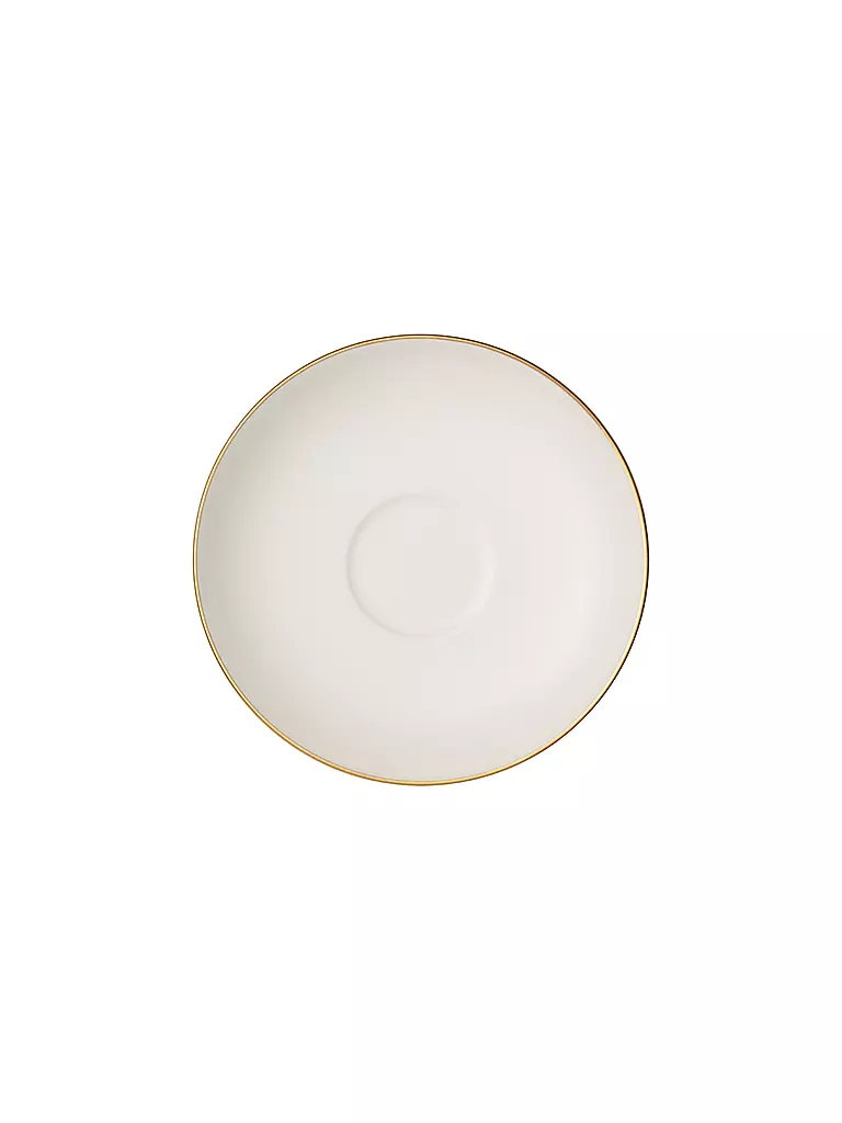 VILLEROY & BOCH SIGNATURE | Soucoupe à moka/espresso "Anmut Gold" 12 cm | weiss