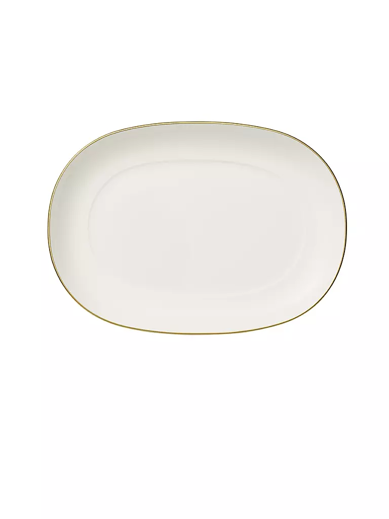 VILLEROY & BOCH SIGNATURE | Sous-plat de saucière "Anmut Gold" 20 cm | weiss