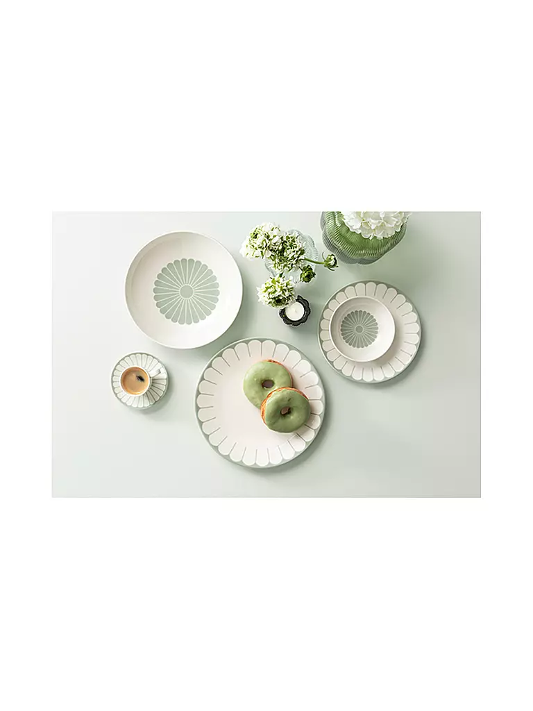 VILLEROY & BOCH | Assiette à pâtes 24cm FLEUR VERT | 