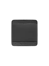 VILLEROY & BOCH | Assiette carrée Manufacture Rock 28x28cm | Noir