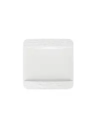 VILLEROY & BOCH | Assiette carrée Manufacture Rock Blanc 28x28cm | Blanc