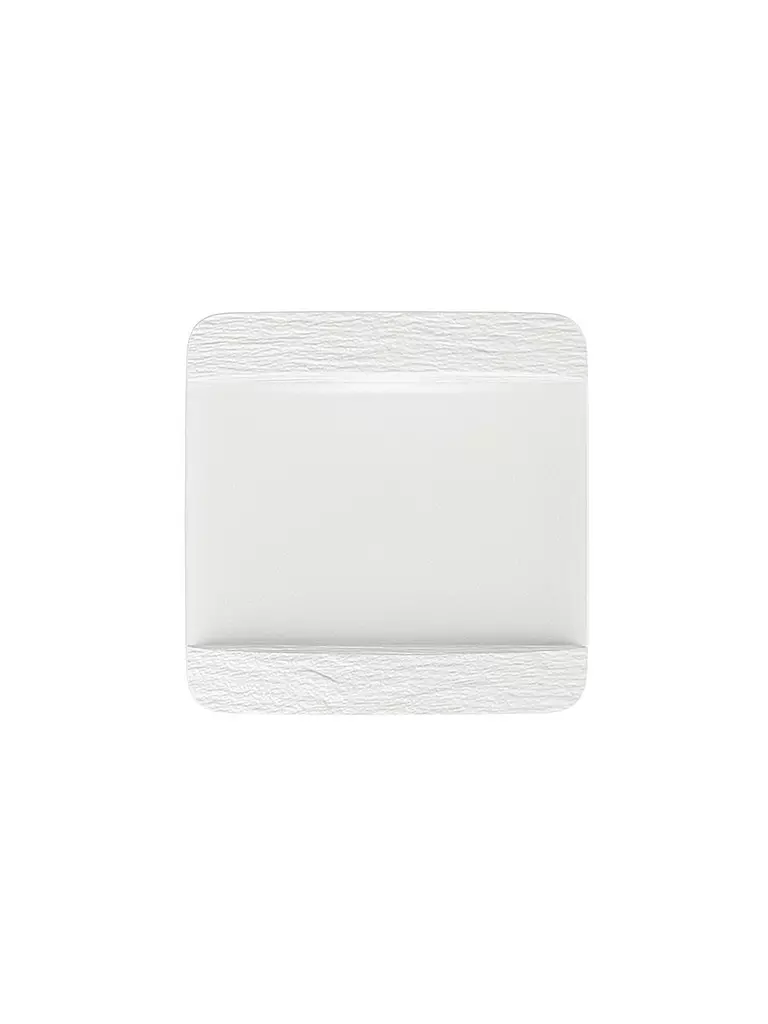 VILLEROY & BOCH | Assiette carrée Manufacture Rock Blanc 28x28cm | weiss