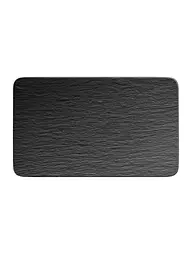 VILLEROY & BOCH | Assiette rectangulaire Manufacture Rock 28x17cm | Noir