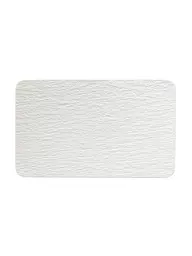 VILLEROY & BOCH | Assiette rectangulaire Manufacture Rock Blanc 28x17cm | Blanc