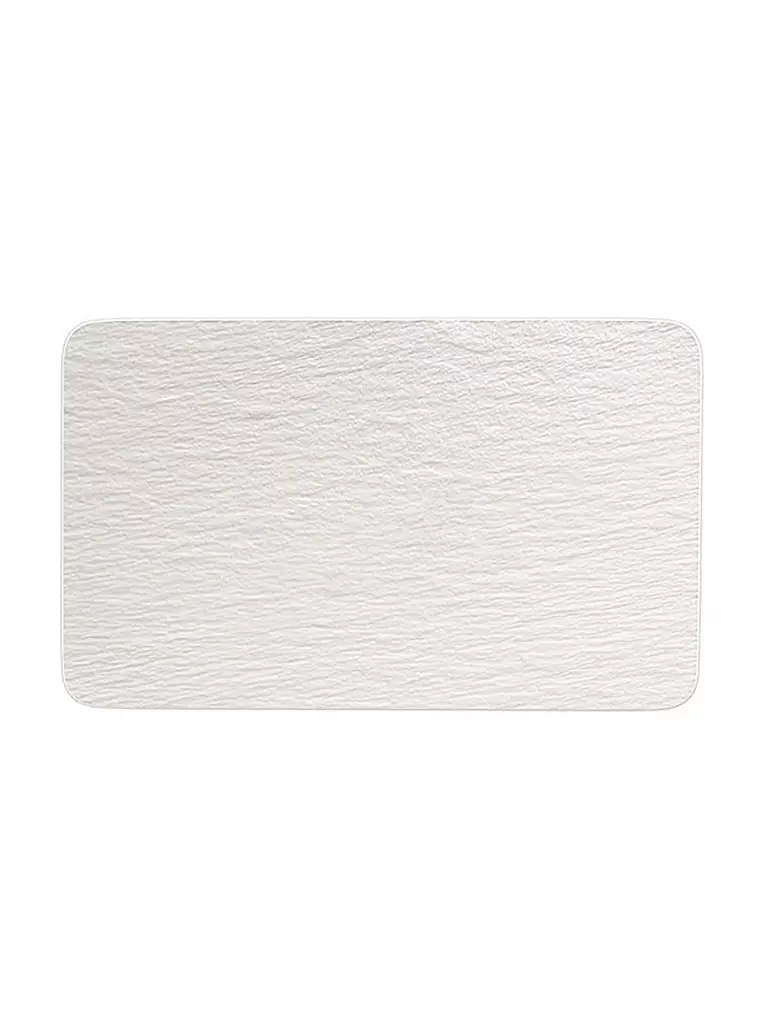 VILLEROY & BOCH | Assiette rectangulaire Manufacture Rock Blanc 28x17cm | Blanc
