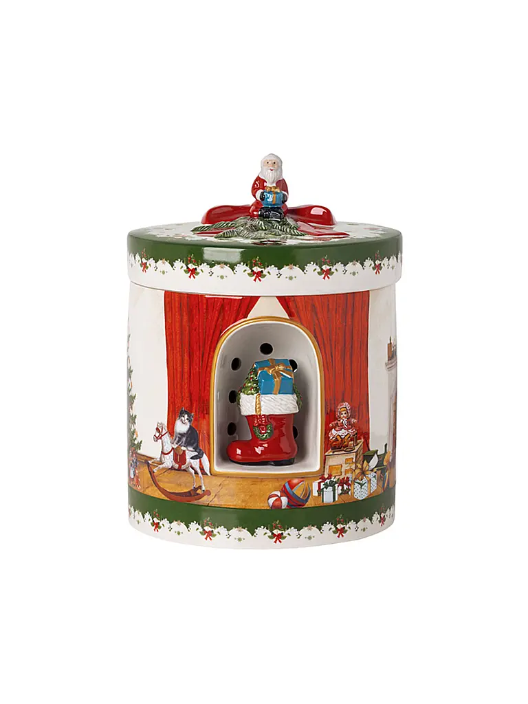 VILLEROY & BOCH | Boîte à musique Toy's Delight Le Père Noël apporte des cadeaux 16x16x21cm | Multicolore