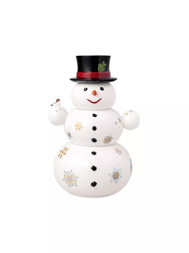 VILLEROY & BOCH | Boîte de Noël 31cm BONHOMME DE NEIGE | bunt