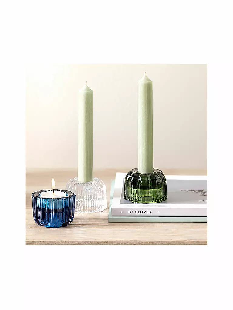 VILLEROY & BOCH | Bougeoir 2en1 6x4,5cm FLEUR | Transparent