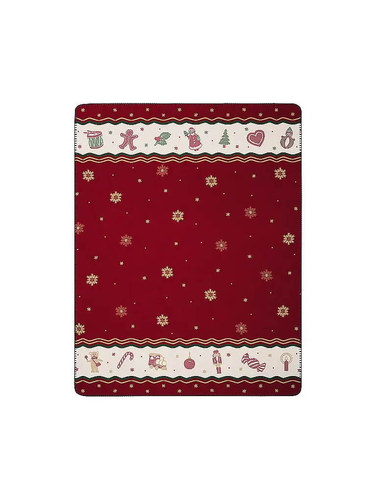 VILLEROY & BOCH | Couverture - Plaid 150x200cm TOYS DELIGHTGHT Ruby | dunkelrot