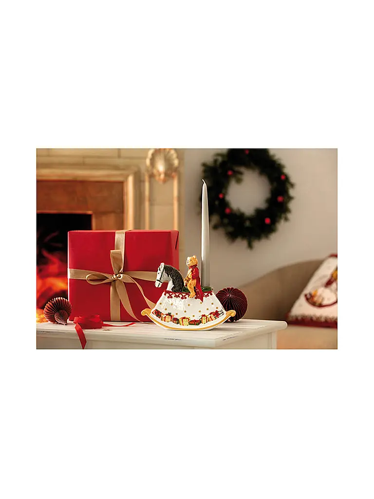 VILLEROY & BOCH | Décoration de Noël Cheval à bascule Toy's Delight 21,5x9x17cm | Multicolore