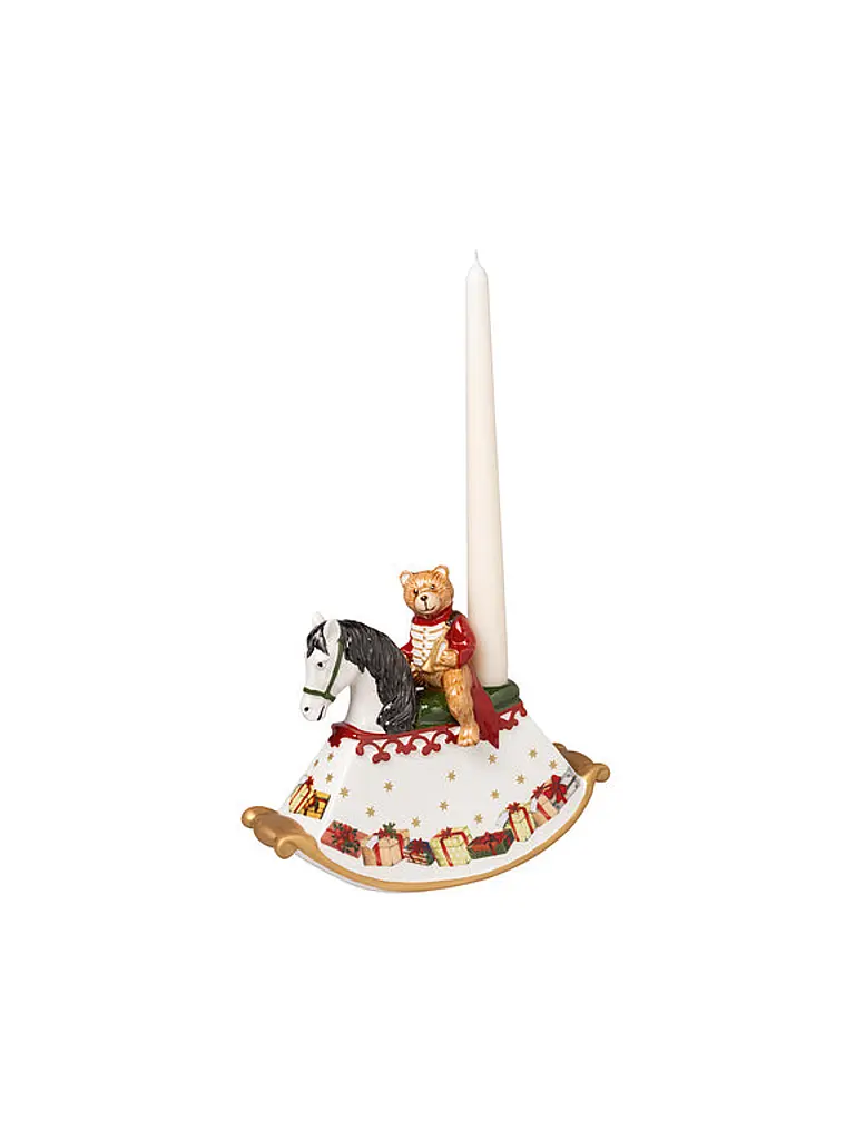 VILLEROY & BOCH | Décoration de Noël Cheval à bascule Toy's Delight 21,5x9x17cm | Multicolore