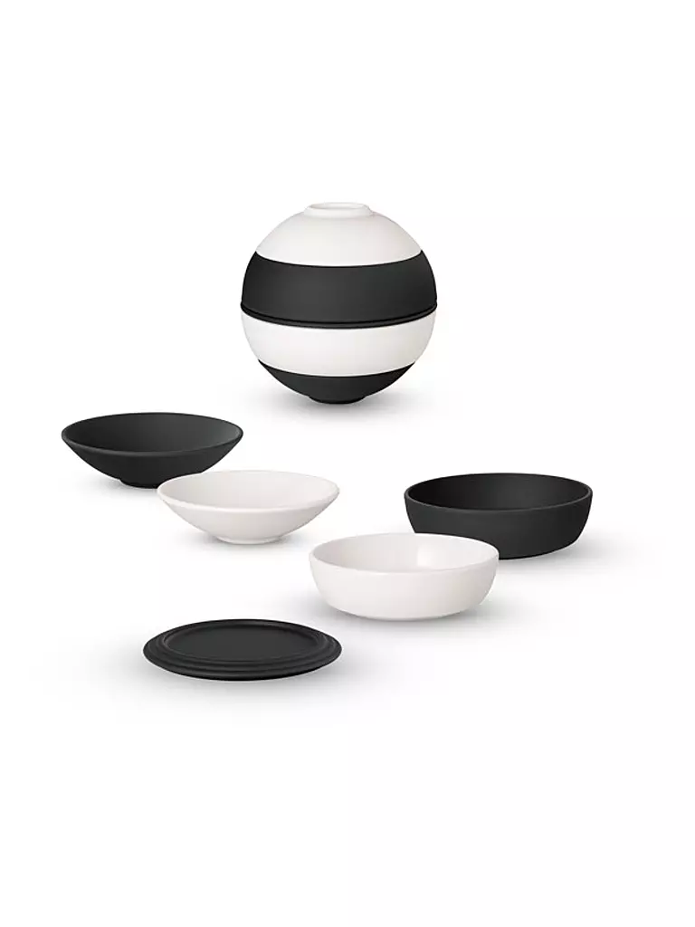 VILLEROY & BOCH | La Petite Boule BLACK&WHITE ICONIC 5tlg | Noir