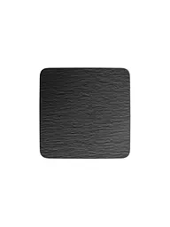VILLEROY & BOCH | Plat de service carré Gourmet Manufacture Rock 32,5x32,5cm | Noir
