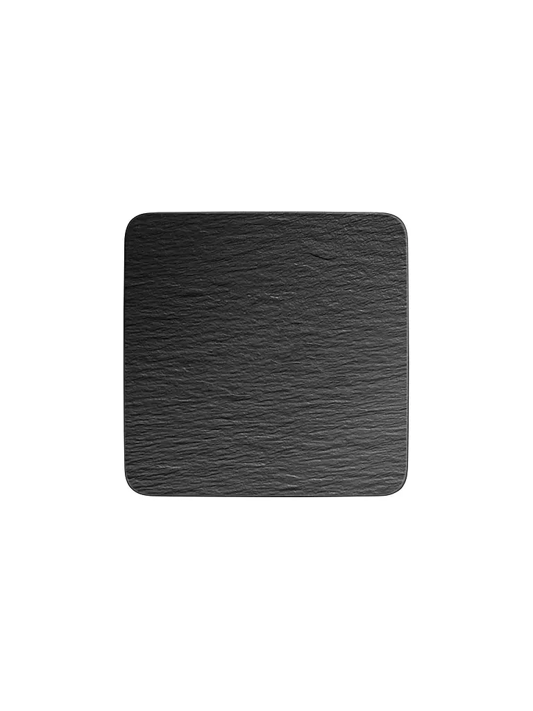 VILLEROY & BOCH | Plat de service carré Gourmet Manufacture Rock 32,5x32,5cm | schwarz