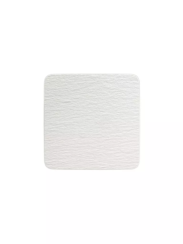 VILLEROY & BOCH | Plat de service carré Gourmet Manufacture Rock Blanc 32,5x32,5cm | Blanc