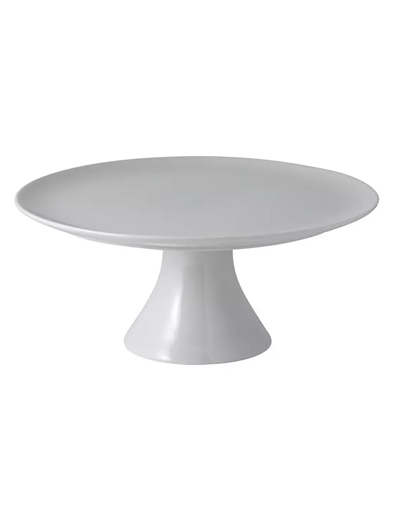 VILLEROY & BOCH | Présentoir à gâteau sur pied For Me 30,3cm Blanc/Bordure dorée | Blanc