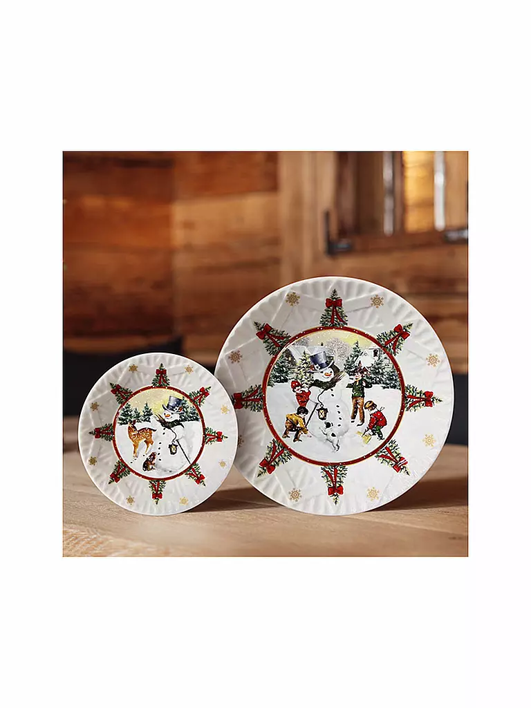 VILLEROY & BOCH | Schale de Noël Toys Fantasy 24 cm Schneemann mit Tieren | bunt